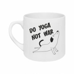 Кружка 180ml Do yoga not war - FATLINE Кружка 180ml Do yoga not war