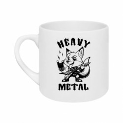 Кружка 180ml Fox Heavy metal black - FATLINE Кружка 180ml Fox Heavy metal black