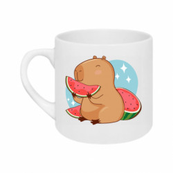 Кружка 180ml Капибара с арбузом - FATLINE Кружка 180ml Капибара с арбузом