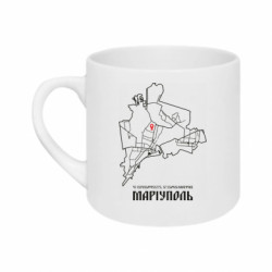 Кружка 180ml Карта Мариуполь - FATLINE Кружка 180ml Карта Мариуполь