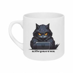 Кружка 180ml киберкотик хакер - FATLINE Кружка 180ml киберкотик хакер