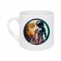 Кружка 180ml Космонавт на фоне луны - FATLINE Кружка 180ml Космонавт на фоне луны