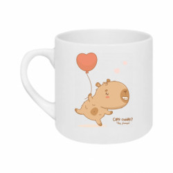 Кружка 180ml Обнимашки с капибарой - FATLINE Кружка 180ml Обнимашки с капибарой