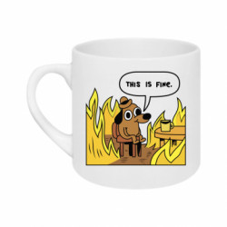 Кружка 180ml This is fine - FATLINE Кружка 180ml This is fine