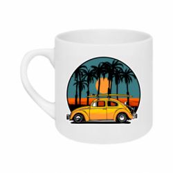 Кружка 180ml Желтая машина. Винтаж - FATLINE Кружка 180ml Желтая машина. Винтаж