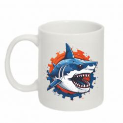 Кружка 320ml Акула и шестеренка - FATLINE Кружка 320ml Акула и шестеренка