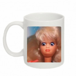 Кружка 320ml Барби мем - FATLINE Кружка 320ml Барби мем