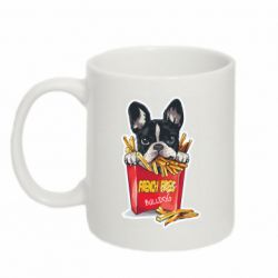 Кружка 320ml Бульдог. Картошка фри - FATLINE Кружка 320ml Бульдог. Картошка фри