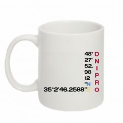 Кружка 320ml Днепр Координаты - FATLINE Кружка 320ml Днепр Координаты