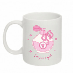 Кружка 320ml I'm just a girl  Флакон розовых духов - FATLINE Кружка 320ml I'm just a girl  Флакон розовых духов