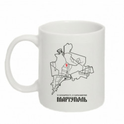 Кружка 320ml Карта Мариуполь - FATLINE Кружка 320ml Карта Мариуполь