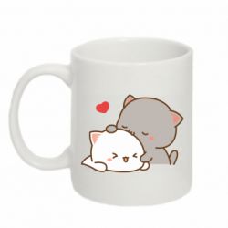 Кружка 320ml Кот целует кошку - FATLINE Кружка 320ml Кот целует кошку