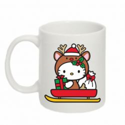 Кружка 320ml Китти на санках - FATLINE Кружка 320ml Китти на санках