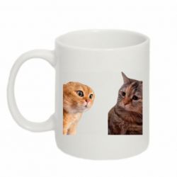Кружка 320ml Коты разговаривают Мем - FATLINE Кружка 320ml Коты разговаривают Мем