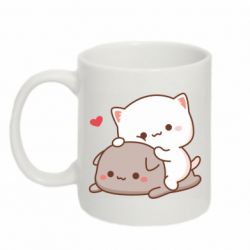 Кружка 320ml Кошачьи обнимашки - FATLINE Кружка 320ml Кошачьи обнимашки