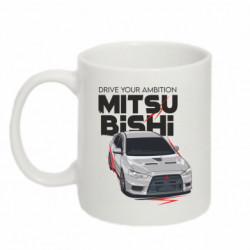 Кружка 320ml Mitsubishi Drive your ambition - FATLINE Кружка 320ml Mitsubishi Drive your ambition