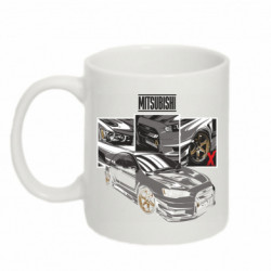 Кружка 320ml Mitsubishi Lancer X - FATLINE Кружка 320ml Mitsubishi Lancer X