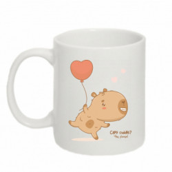 Кружка 320ml Обнимашки с капибарой - FATLINE Кружка 320ml Обнимашки с капибарой