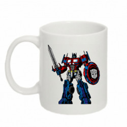 Кружка 320ml Оптимус Прайм з мечом та щитом - FATLINE Кружка 320ml Оптимус Прайм з мечом та щитом