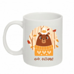 Кружка 320ml Осенний Медведь в лесу - FATLINE Кружка 320ml Осенний Медведь в лесу