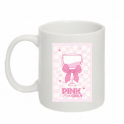 Кружка 320ml Pink Mood Only Настроение в Бокале - FATLINE Кружка 320ml Pink Mood Only Настроение в Бокале