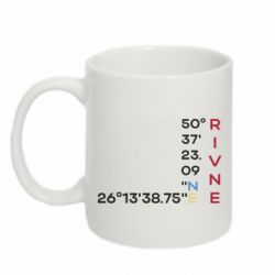 Кружка 320ml Рівне Координати