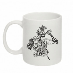 Кружка 320ml Скелет с бутылкой - FATLINE Кружка 320ml Скелет с бутылкой