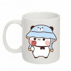 Кружка 320ml Мишка с цветочком - FATLINE Кружка 320ml Мишка с цветочком