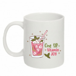 Кружка 320ml Розовый гуава витаминный коктейль - FATLINE Кружка 320ml Розовый гуава витаминный коктейль
