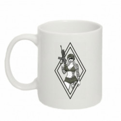 Кружка 320ml Military girl - FATLINE Кружка 320ml Military girl