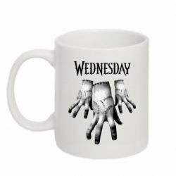 Кружка 320ml Wednesday Adams Рука Вещь - FATLINE Кружка 320ml Wednesday Adams Рука Вещь