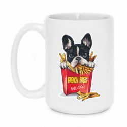 Кружка 420ml Бульдог. Картопля фрі - FATLINE Кружка 420ml Бульдог. Картопля фрі