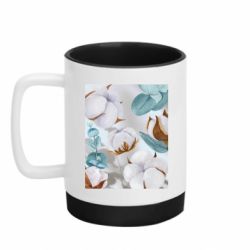 Кружка цветная с силиконовым дном 320ml Хлопок украинский - FATLINE Кружка цветная с силиконовым дном 320ml Хлопок украинский