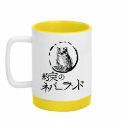 Кружка цветная с силиконовым дном 320ml Обещанный Неверленд, сова - FATLINE Кружка цветная с силиконовым дном 320ml Обещанный Неверленд, сова