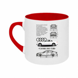 Кружка двухцветная 180ml Audi S5 - FATLINE Кружка двухцветная 180ml Audi S5