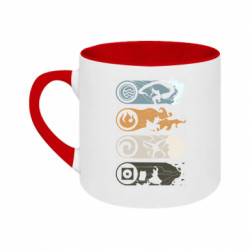 Кружки двухцветные 180ml - FATLINE