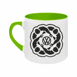 Кружки двухцветные 180ml