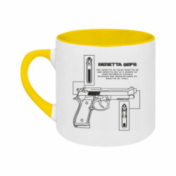 Кружка двоколірна 180ml Beretta 92FS - FATLINE Кружка двоколірна 180ml Beretta 92FS