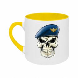 Кружка двоколірна 180ml Череп. Повітряні сили України - FATLINE Кружка двоколірна 180ml Череп. Повітряні сили України
