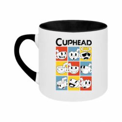 Кружка двоколірна 180ml Cuphead.