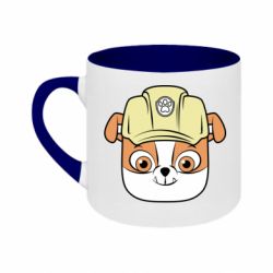 Кружка двоколірна 180ml Dog in helmet - FATLINE Кружка двоколірна 180ml Dog in helmet
