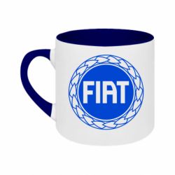 Кружка двухцветная 180ml Fiat logo - FATLINE Кружка двухцветная 180ml Fiat logo
