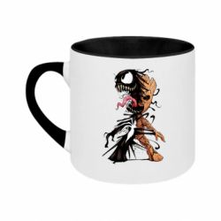 Кружка двухцветная 180ml Groot and Venom - FATLINE Кружка двухцветная 180ml Groot and Venom