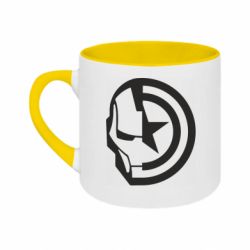 Кружка двоколірна 180ml Iron Man and Captain America - FATLINE Кружка двоколірна 180ml Iron Man and Captain America