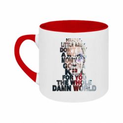 Кружка двухцветная 180ml Lady Gaga Harley Quinn - FATLINE Кружка двухцветная 180ml Lady Gaga Harley Quinn