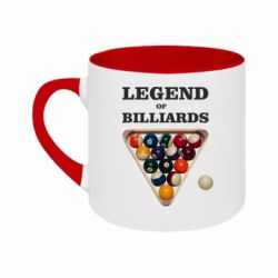Кружка двоколірна 180ml Legend of Billiards - FATLINE Кружка двоколірна 180ml Legend of Billiards