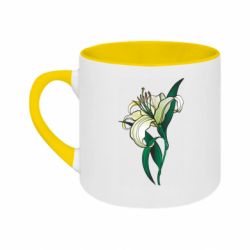 Кружка двухцветная 180ml Lily flower - FATLINE Кружка двухцветная 180ml Lily flower