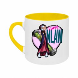 Кружка двухцветная 180ml Мотанка - I love NLAW - FATLINE Кружка двухцветная 180ml Мотанка - I love NLAW