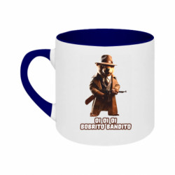 Кружка двухцветная 180ml OI OI OI BOBRITO BANDITO - FATLINE Кружка двухцветная 180ml OI OI OI BOBRITO BANDITO