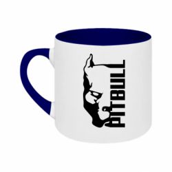 Кружка двоколірна 180ml Pitbull - FATLINE Кружка двоколірна 180ml Pitbull